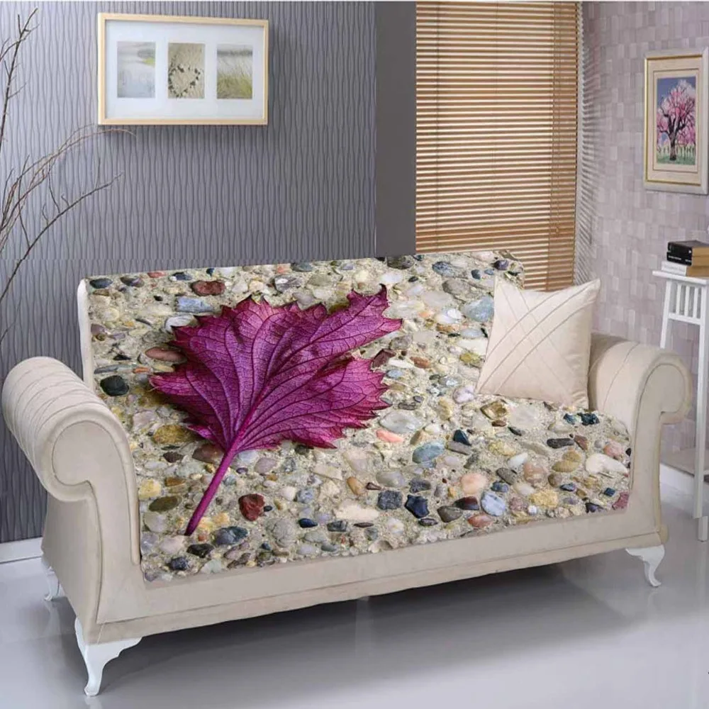 Else Brown Black Pebble Stones on Purple Leaf Floral 3D Living Room Stain Resistant Printed Furniture Protector Seat Sofa Cover
Else Brown Black Pebble Stones on Purple Leaf Floral 3D Living Room Stain Resistant Printed Furniture Protector Seat Sofa Cover