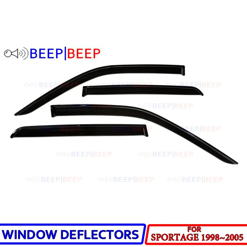 Car window deflectors for Kia Sportage 1998~2005 car wind deflector guard rain vent sun visor cover styling accessories
Car window deflectors for Kia Sportage 1998~2005 car wind deflector guard rain vent sun visor cover styling accessories