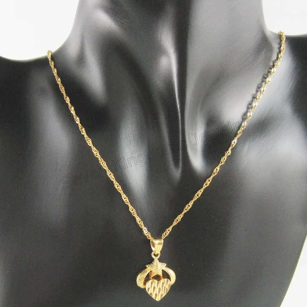 order 10$ get free shipping/- YELLOW GOLD OVERLAY 18" WATER WAVE NECKLACE&MOON STAR HEART SHAPE HANGS 25MM 0.98" PENDANT
order 10$ get free shipping/- YELLOW GOLD OVERLAY 18" WATER WAVE NECKLACE&MOON STAR HEART SHAPE HANGS 25MM 0.98" PENDANT