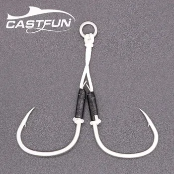 CASTFUN Jigging Assist Hook 1/0 2/0 3/0 4/0 5/0 High Carbon Steel Slow Jig Hook 2Pcs/Bag
CASTFUN Jigging Assist Hook 1/0 2/0 3/0 4/0 5/0 High Carbon Steel Slow Jig Hook 2Pcs/Bag