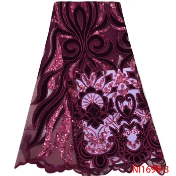 African Lace Fabric 2019 High Quality Lace Velvet Lace Fabric New Fashionble French Sequins Velvet Lace Fabric Dress AMY1699B-1
African Lace Fabric 2019 High Quality Lace Velvet Lace Fabric New Fashionble French Sequins Velvet Lace Fabric Dress AMY1699B-1