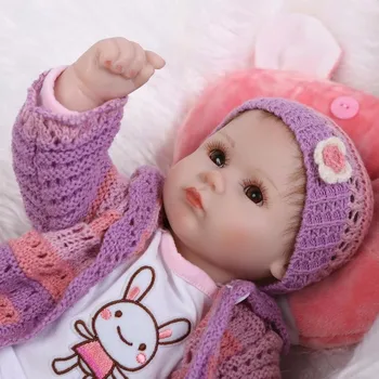 Collectible 17 inch reborn babies lifelike soft silicone newborn dolls real touch girl doll kids birthday gift
Collectible 17 inch reborn babies lifelike soft silicone newborn dolls real touch girl doll kids birthday gift