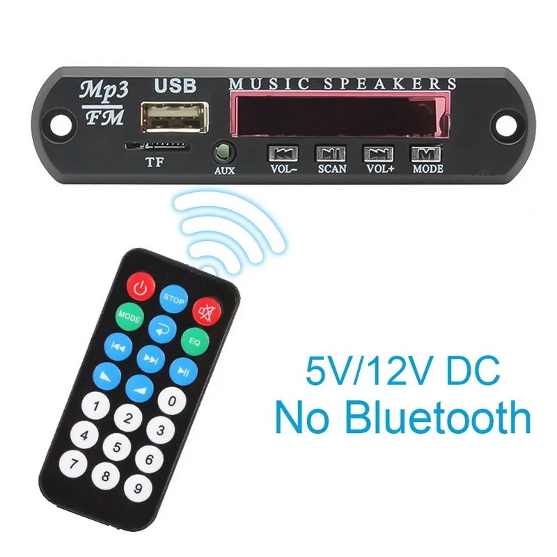 Car Bluetooth MP3 Player SD Card Slot / USB / FM / Remote Decoding Board Module Speaker Transmitter 1 Set
Car Bluetooth MP3 Player SD Card Slot / USB / FM / Remote Decoding Board Module Speaker Transmitter 1 Set