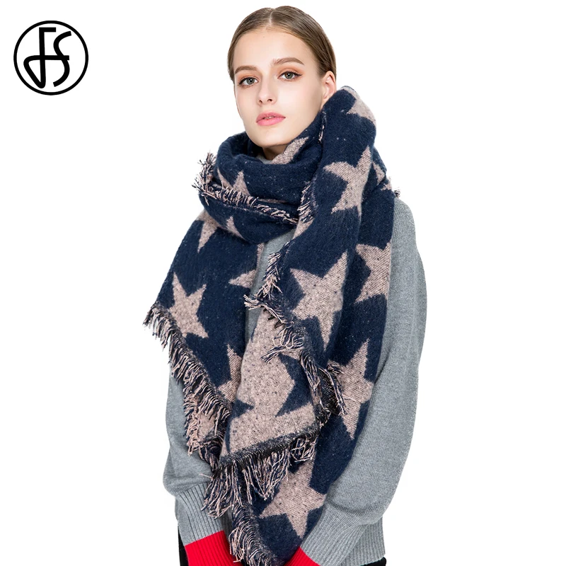 FS Soft Blanket Scarf Women Five Pointed Star Shawl Winter Fashion Warm Luxury Wool Scarves With Tassel Lady Thick Wrap Pashmina
FS Soft Blanket Scarf Women Five Pointed Star Shawl Winter Fashion Warm Luxury Wool Scarves With Tassel Lady Thick Wrap Pashmina