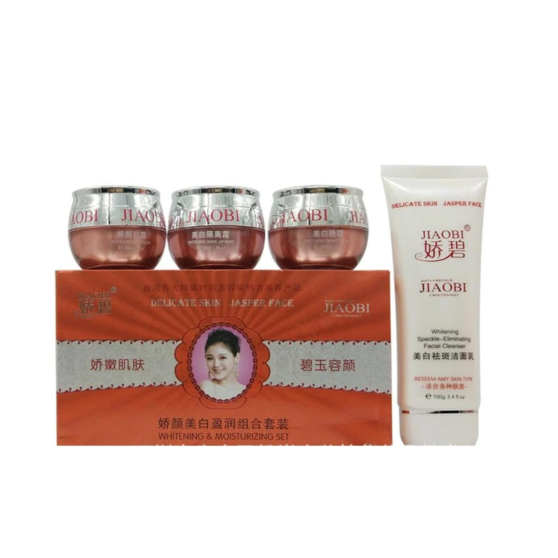 Shopify Dropshipping 1Set JiaoBi Cream JiaoYan Whitening Ying 4 in 1 Skin Care Set Hongkong JiaoBi Jiaobiyan Whitening Cream Set
Shopify Dropshipping 1Set JiaoBi Cream JiaoYan Whitening Ying 4 in 1 Skin Care Set Hongkong JiaoBi Jiaobiyan Whitening Cream Set