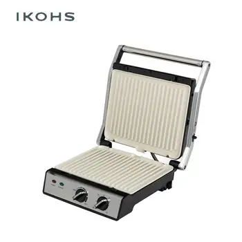 IKOHS Grill PRO Sandwich Maker Grills Grilled 2000W Color Silver Metal Floating Cover Nonstick Adjustable 
IKOHS Grill PRO Sandwich Maker Grills Grilled 2000W Color Silver Metal Floating Cover Nonstick Adjustable