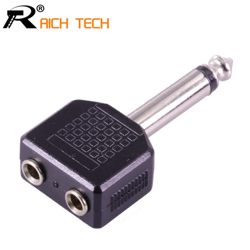3pcs High quality Audio adapter Mono 6.35mm male plug to 2x3.5mm jack female socket connector speaker plug retails
3pcs High quality Audio adapter Mono 6.35mm male plug to 2x3.5mm jack female socket connector speaker plug retails