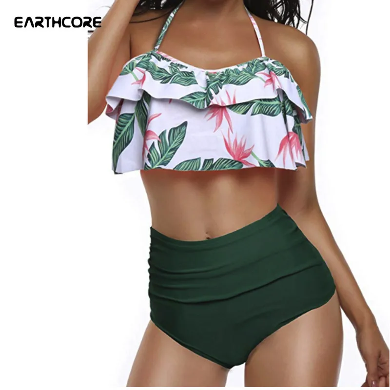 Women Retro Flounce High Waist Bikini Halter Neck Two Piece Swimsuit Hot Sale Swimming Suit Dot Bordered XL Swimwear Pad Biquini
Women Retro Flounce High Waist Bikini Halter Neck Two Piece Swimsuit Hot Sale Swimming Suit Dot Bordered XL Swimwear Pad Biquini
