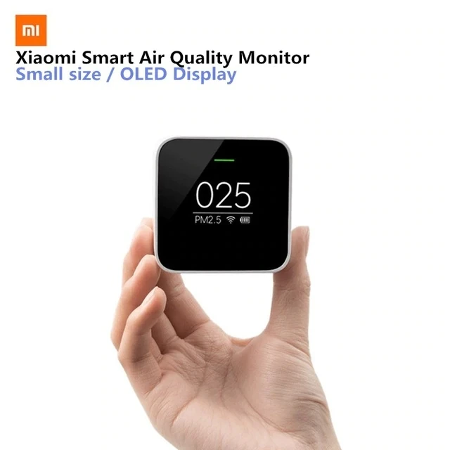 Xiaomi Mijia PM2.5 Detector Xiaomi Air Quality Tester OLED Screen Smart Sensor Smart Control APP Adapt Mi Air Purifier For home
Xiaomi Mijia PM2.5 Detector Xiaomi Air Quality Tester OLED Screen Smart Sensor Smart Control APP Adapt Mi Air Purifier For home