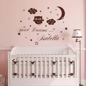 Sweet Dreams Name Nursery Decal Moon Strars and Clouds Nursery Wall Decal Personalized Name Nursery Sticker for Kid Room 895C
Sweet Dreams Name Nursery Decal Moon Strars and Clouds Nursery Wall Decal Personalized Name Nursery Sticker for Kid Room 895C
