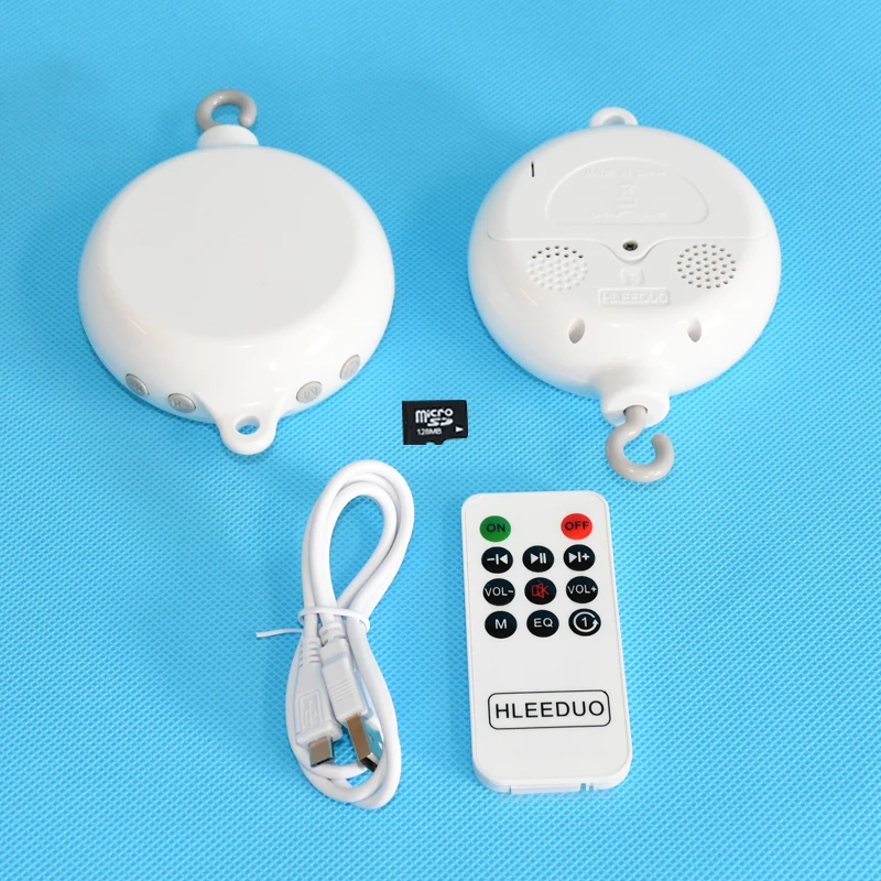 Bed bell remote control toy 35 children's song rotating piano crib music box bell toy 128MB SD card USB charger download song
Bed bell remote control toy 35 children's song rotating piano crib music box bell toy 128MB SD card USB charger download song