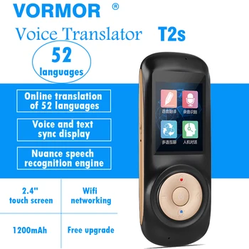 Portable Smart Voice translator T2S 70 languages two-way Real Time Multi-Language translator free shipping
Portable Smart Voice translator T2S 70 languages two-way Real Time Multi-Language translator free shipping