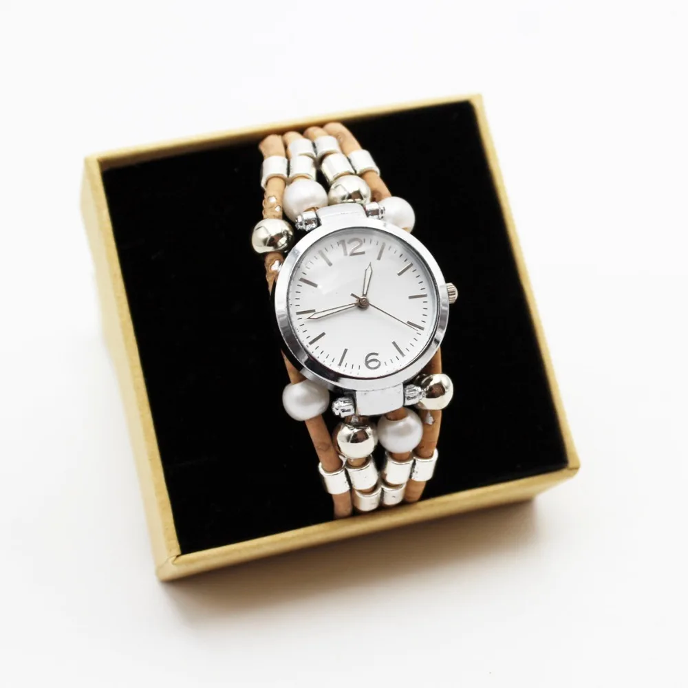 cork watch women watch Natural cork handmade wood watch WA-104