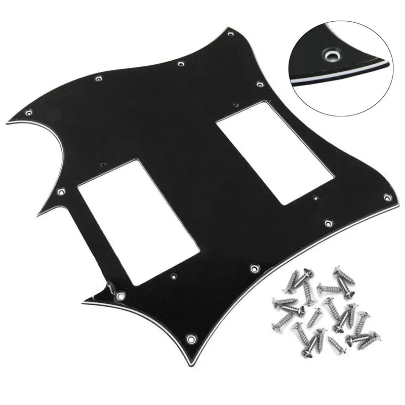 1pcs Standard 3 Ply Black SG Style Full Face Guitar Pickguard with Screws For Musical Instruments Ukulele Parts Accessories
1pcs Standard 3 Ply Black SG Style Full Face Guitar Pickguard with Screws For Musical Instruments Ukulele Parts Accessories