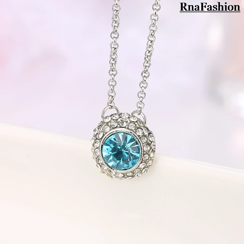 RNAFASHION Jewellery Pendant Necklace Round Shape Austria Crystal Link Chain Vestidos Wedding Necklaces For Women 2017
RNAFASHION Jewellery Pendant Necklace Round Shape Austria Crystal Link Chain Vestidos Wedding Necklaces For Women 2017