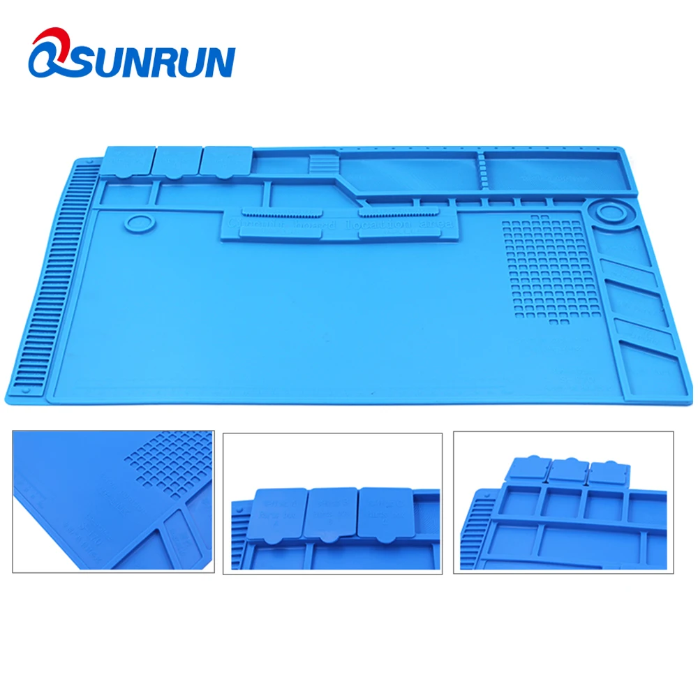 QSUNRUN Welder Tools Silicone Pad Desk Platform S140-170 Soldering Iron Phone PC Computer Repair Mat Magnetic Heat Insulation
QSUNRUN Welder Tools Silicone Pad Desk Platform S140-170 Soldering Iron Phone PC Computer Repair Mat Magnetic Heat Insulation