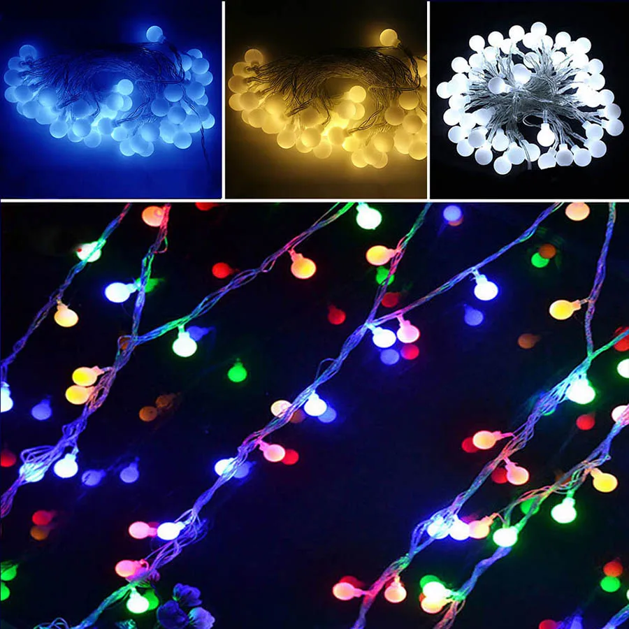 10M LED Cherry Balls Fairy String Light 60 Bulbs 8 Mode USB Ball String Lamp Christmas Tree Wedding Festival Party Decoration
10M LED Cherry Balls Fairy String Light 60 Bulbs 8 Mode USB Ball String Lamp Christmas Tree Wedding Festival Party Decoration