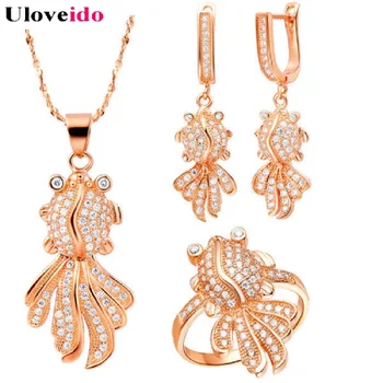 Promotion Jewelry Sets Silver Cubic Zirconia Fashion Gold Fishes Rose Gold/Sliver Crystal For Girl Birthday Gifts Ulove T098
Promotion Jewelry Sets Silver Cubic Zirconia Fashion Gold Fishes Rose Gold/Sliver Crystal For Girl Birthday Gifts Ulove T098