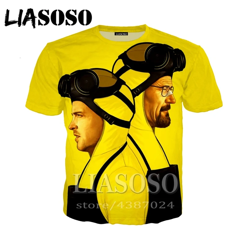 LIASOSO Anime 3d print t shirt Men Women fashion Breaking Bad t-shirt hombre Harajuku 2018 tee Funny t shirts homme tshirt D820
LIASOSO Anime 3d print t shirt Men Women fashion Breaking Bad t-shirt hombre Harajuku 2018 tee Funny t shirts homme tshirt D820