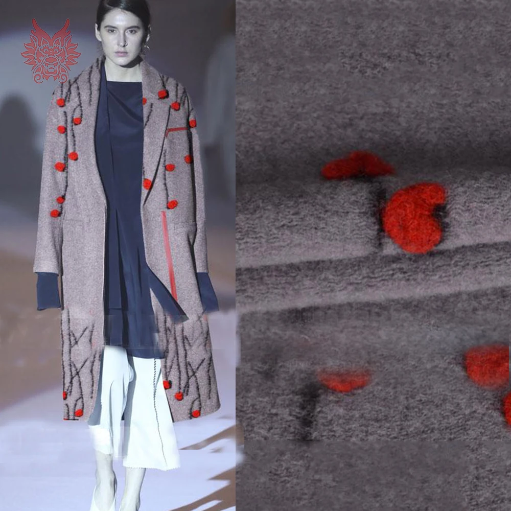 2018 New winter autumn red floral positioning jacquard 70% wool fabric for coat dress grey woolen tissu SP5631 Free shipping
2018 New winter autumn red floral positioning jacquard 70% wool fabric for coat dress grey woolen tissu SP5631 Free shipping