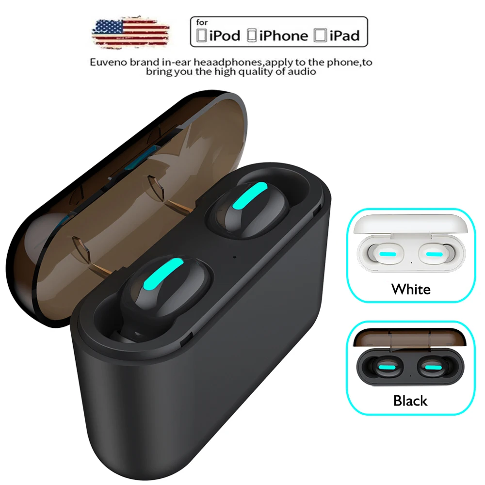 HBQ Q32 TWS Bluetooth Earphones 5.0+EDR Sports Mini TWS Earbuds with 1500mAh Charger Case Q32 Wireless Earphone for Mobile Phone
HBQ Q32 TWS Bluetooth Earphones 5.0+EDR Sports Mini TWS Earbuds with 1500mAh Charger Case Q32 Wireless Earphone for Mobile Phone