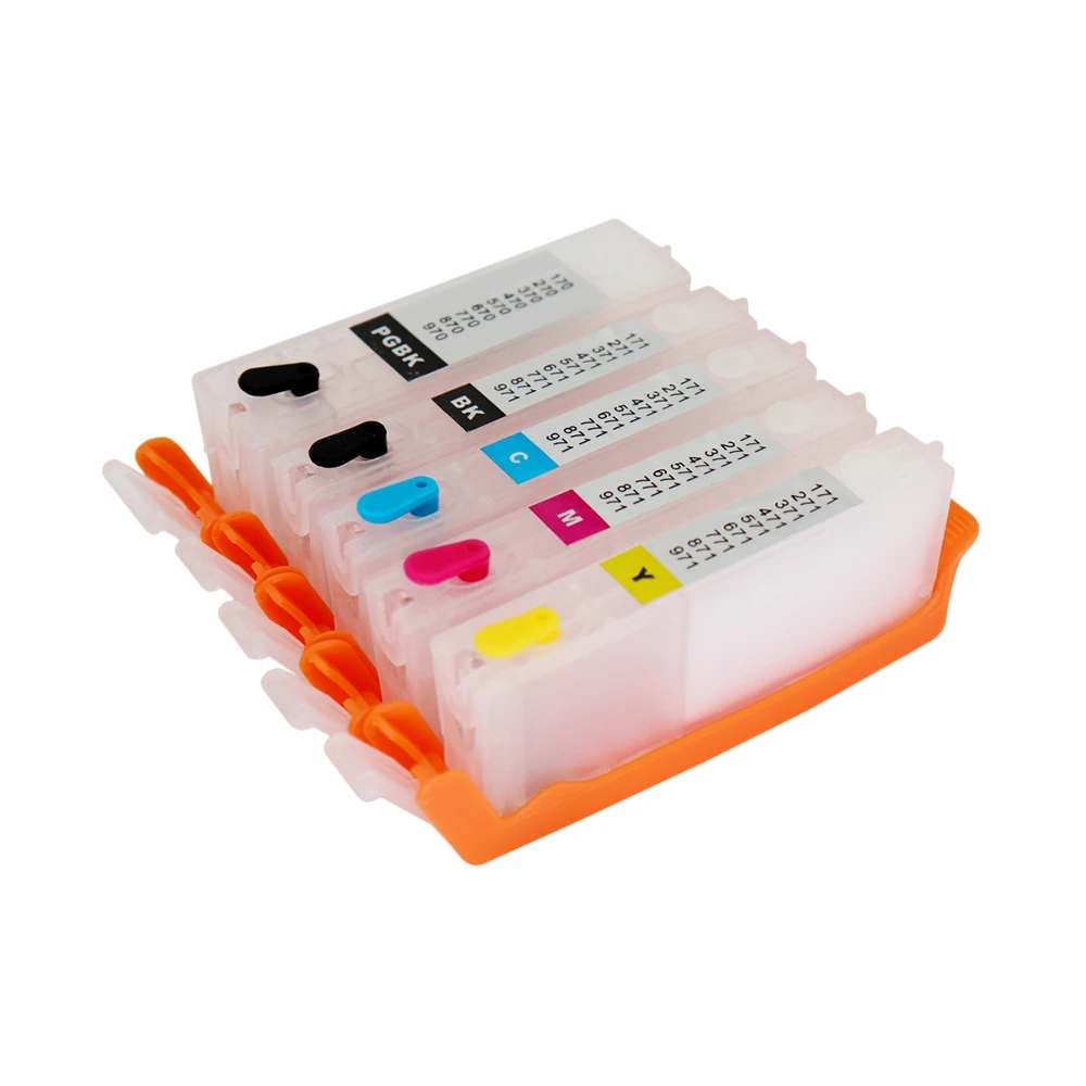 PGI-470 CLI-471 5-color Refillable Ink Cartridge With ARC Chips for Canon PIXMA MG6840 MG5740 TS5040 TS6040 Printer
PGI-470 CLI-471 5-color Refillable Ink Cartridge With ARC Chips for Canon PIXMA MG6840 MG5740 TS5040 TS6040 Printer