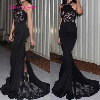 Black Bridesmaid Dresses Halter Floor Length Appliques Mermaid Bridesmaid Dress Long Woman Dresses For Party and Wedding
Black Bridesmaid Dresses Halter Floor Length Appliques Mermaid Bridesmaid Dress Long Woman Dresses For Party and Wedding