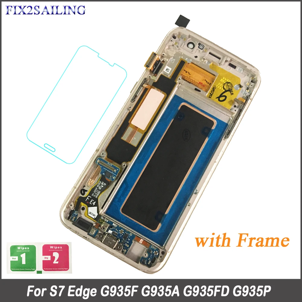 FIX2SAILING SUPER AMOLED LCD Display Touch Screen With Frame Assembly For Samsung Galaxy S7 edge G935F G935FD G935W8
FIX2SAILING SUPER AMOLED LCD Display Touch Screen With Frame Assembly For Samsung Galaxy S7 edge G935F G935FD G935W8