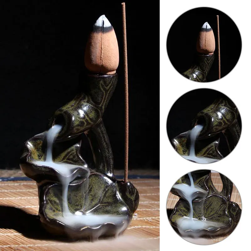 Incense Burner Holder Decen Water Lily Incense Burner Holder Backflow Censer Craft Gifts Taoism Chinese Culture Decor 8X6X5 CM
Incense Burner Holder Decen Water Lily Incense Burner Holder Backflow Censer Craft Gifts Taoism Chinese Culture Decor 8X6X5 CM