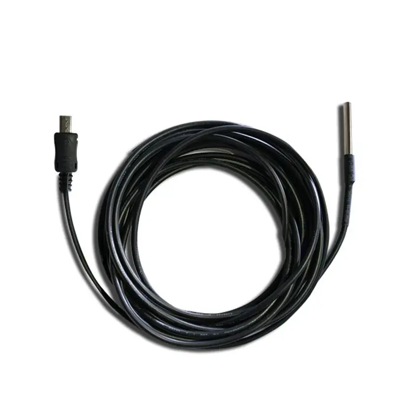 300CM DS18B20 Temperature Probe, Refrigerator Temperature Sensor, Remote Monitoring in Extreme High or Low Temperature Condition
300CM DS18B20 Temperature Probe, Refrigerator Temperature Sensor, Remote Monitoring in Extreme High or Low Temperature Condition
