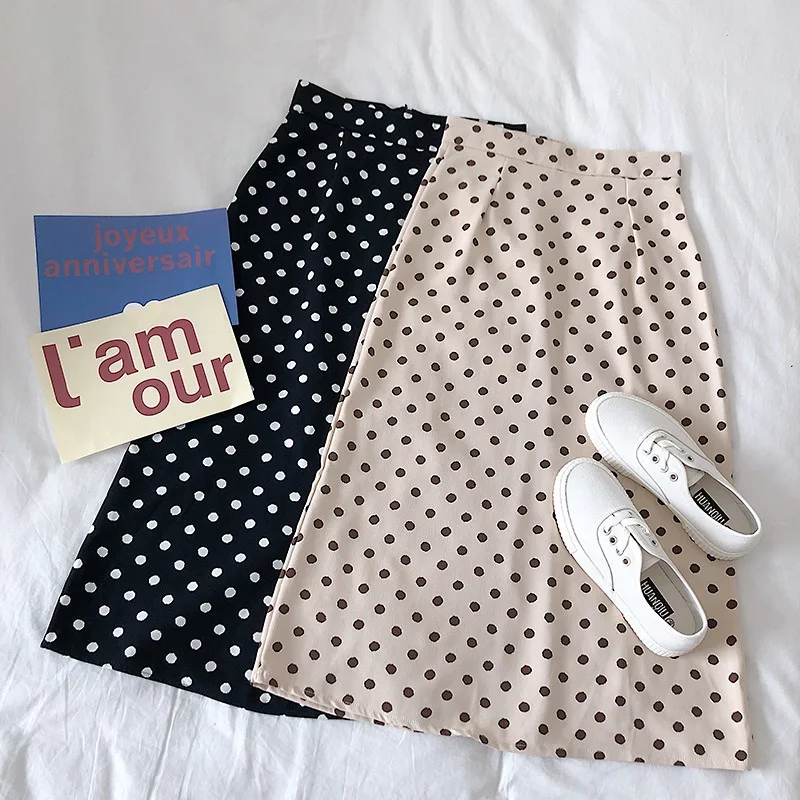 Obrix Light Dot Pattern Formal Casual Style Skirt Summer Mid Calf Length High Waist Streetwear Korean Fashion Skirt For Women
Obrix Light Dot Pattern Formal Casual Style Skirt Summer Mid Calf Length High Waist Streetwear Korean Fashion Skirt For Women