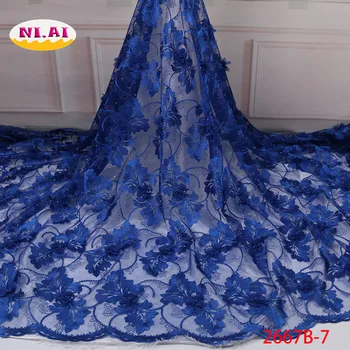 3D Lace African For Lady, Nigeria Wedding Lace Royal Blue, 2019 Flower Lace Bridal Fabric Mr2667b
3D Lace African For Lady, Nigeria Wedding Lace Royal Blue, 2019 Flower Lace Bridal Fabric Mr2667b