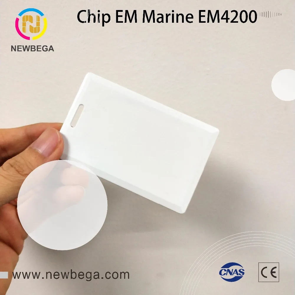 

10PCS RFID 125KHZ EM Marine EM4200 thick card 1.8mm proximity card free shipping