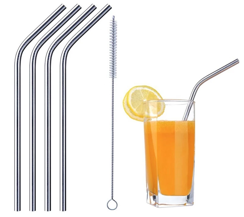 Reusable Drinking Straw High Quality 304# Stainless Steel Straw with Cleaner Brush Party Straws
Reusable Drinking Straw High Quality 304# Stainless Steel Straw with Cleaner Brush Party Straws