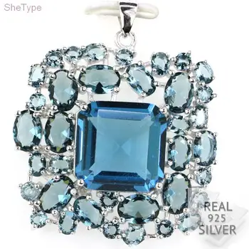 Guaranteed Real 925 Solid Sterling Silver 10.6g London Blue Topaz SheType Pendant 40x34mm
Guaranteed Real 925 Solid Sterling Silver 10.6g London Blue Topaz SheType Pendant 40x34mm