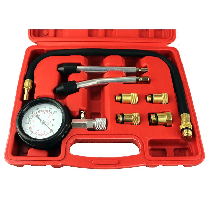 Portable Pressure Gauge Compression Tester Leakage Diagnostic Compression Tool Set
Portable Pressure Gauge Compression Tester Leakage Diagnostic Compression Tool Set