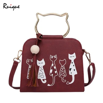 Ruique 2018 Hot Girls New Cartoon Cute Cat Shoulder Bag Women Fashion Cat Shaped Handbag Ladies Tassel Pendant Crossbody Bags
Ruique 2018 Hot Girls New Cartoon Cute Cat Shoulder Bag Women Fashion Cat Shaped Handbag Ladies Tassel Pendant Crossbody Bags