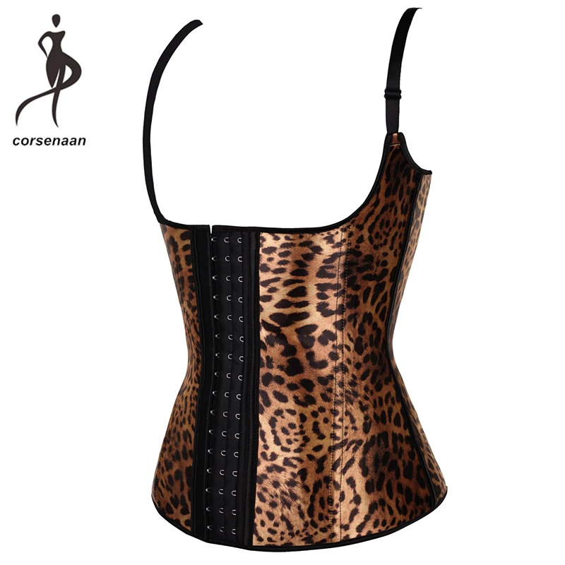 Plus Size Adjustable Straps Leopard Print Firm Body Shaper Steel Boned Waist Training Corset Latex Vest Shapewear 887# 
Plus Size Adjustable Straps Leopard Print Firm Body Shaper Steel Boned Waist Training Corset Latex Vest Shapewear 887#