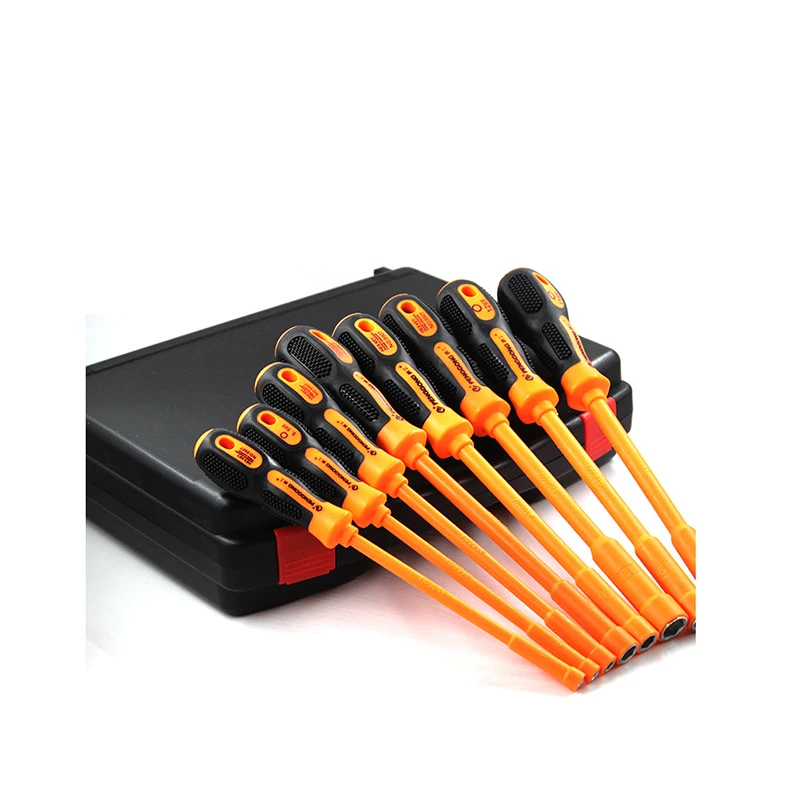High Quality 9pcs Insulated Socket Screwdriver Set High Quality Material CR-V Chrome Vanadium Steel Screw Driver Hand Tool Set
High Quality 9pcs Insulated Socket Screwdriver Set High Quality Material CR-V Chrome Vanadium Steel Screw Driver Hand Tool Set