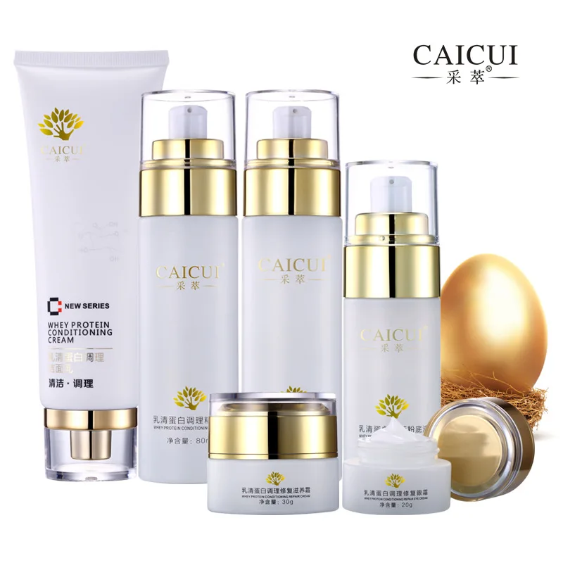 6pcs CAICUI Collagen Protein Face Skin Care Set Cleanser Face Cream Toner Emulsion BB Cream Eye Cream Anti-aging Cosmetics
6pcs CAICUI Collagen Protein Face Skin Care Set Cleanser Face Cream Toner Emulsion BB Cream Eye Cream Anti-aging Cosmetics