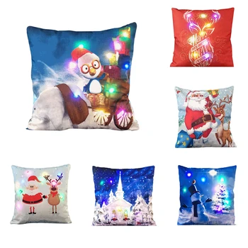 Cushion Cover For Christmas Home Decoration Multicolor LED Light Sofa Throw Pillow Cover
Cushion Cover For Christmas Home Decoration Multicolor LED Light Sofa Throw Pillow Cover