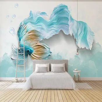 Modern 3d abstract blue guppies background wall professional making mural factory wholesale wallpaper mural poster photo wall
Modern 3d abstract blue guppies background wall professional making mural factory wholesale wallpaper mural poster photo wall