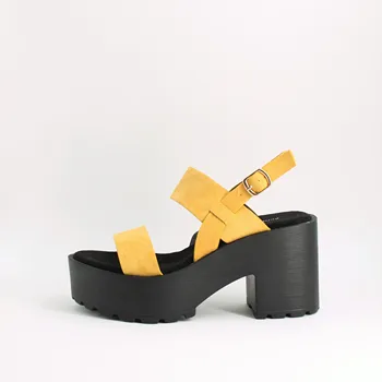Sandal Platform Women Summer Heel Square MUSTARD Open Toecap Buckle Correa Front Casual Back Nueva Collectables
Sandal Platform Women Summer Heel Square MUSTARD Open Toecap Buckle Correa Front Casual Back Nueva Collectables