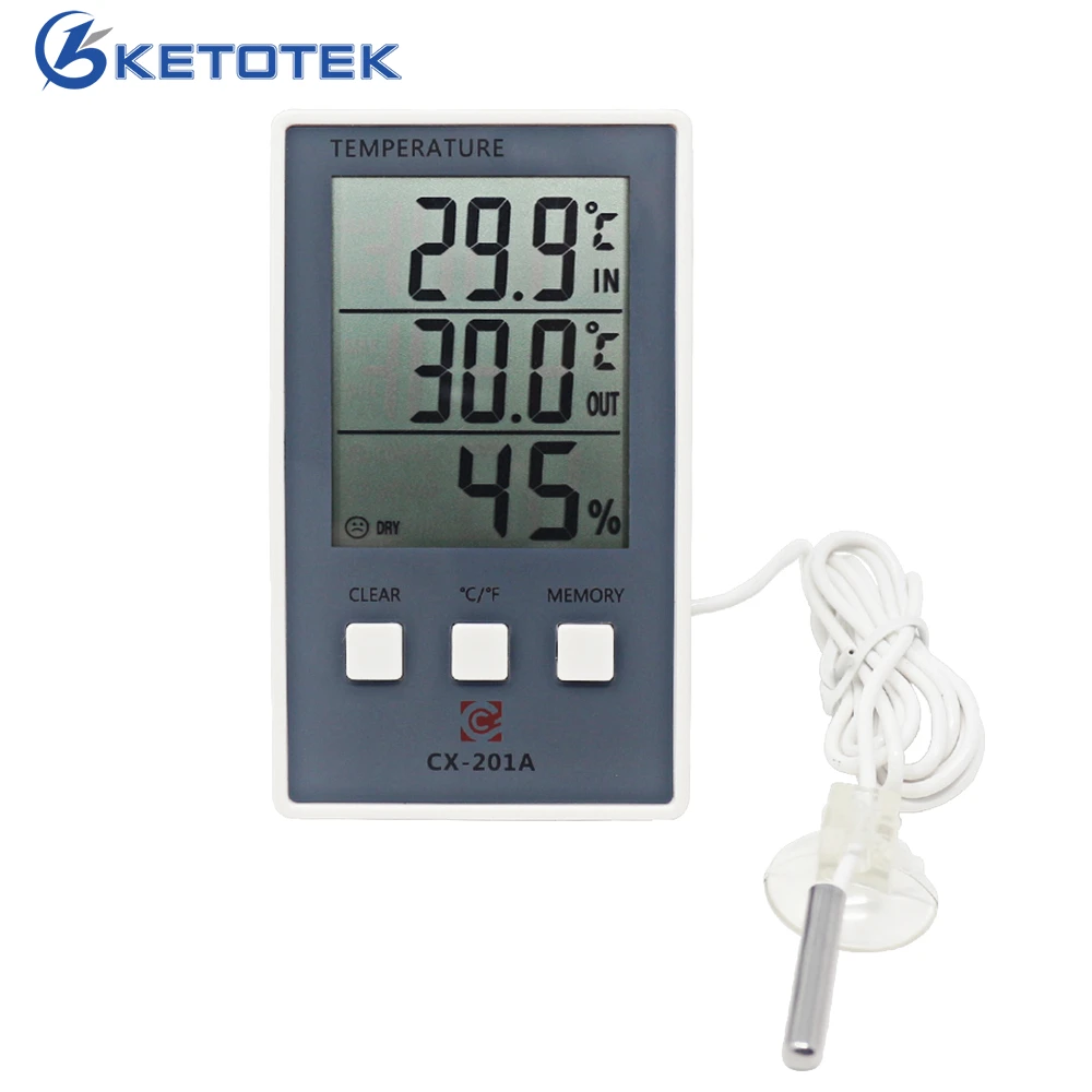 New Weather Station LCD Digital Thermometer Hygrometer Temperature Humidity Meter with Temperature Sensor
New Weather Station LCD Digital Thermometer Hygrometer Temperature Humidity Meter with Temperature Sensor