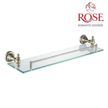 ROSE Shelf glass 1-tier, brass accessories holder in bathroom, base glass mount brass, holder near the sink in the bathroom,stand RG1119Q 
ROSE Shelf glass 1-tier, brass accessories holder in bathroom, base glass mount brass, holder near the sink in the bathroom,stand RG1119Q