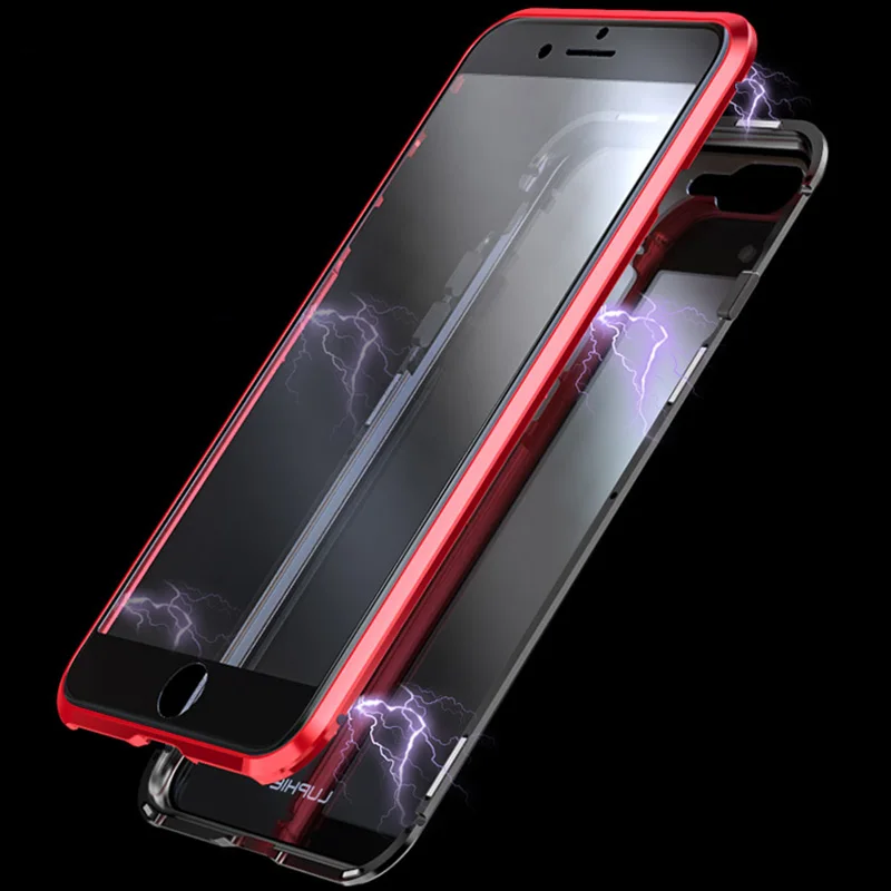 Magnetic Metal Glass Cover for iPhoneX XS Case 360 Full Body Clear Tempered Glass Flip Cover for iPhone XS MAX 7 8Plus Case Capa
Magnetic Metal Glass Cover for iPhoneX XS Case 360 Full Body Clear Tempered Glass Flip Cover for iPhone XS MAX 7 8Plus Case Capa