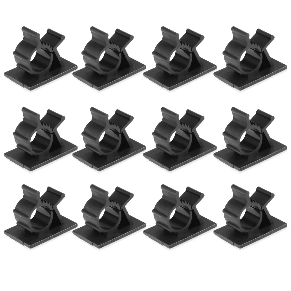 Uxcell Black 12pcs Suitable for Wire Dia. 7.9mm-10.3 mm Self Adhesive Adjustable Wire Cable Tie Sticker Clip Space Efficient
Uxcell Black 12pcs Suitable for Wire Dia. 7.9mm-10.3 mm Self Adhesive Adjustable Wire Cable Tie Sticker Clip Space Efficient