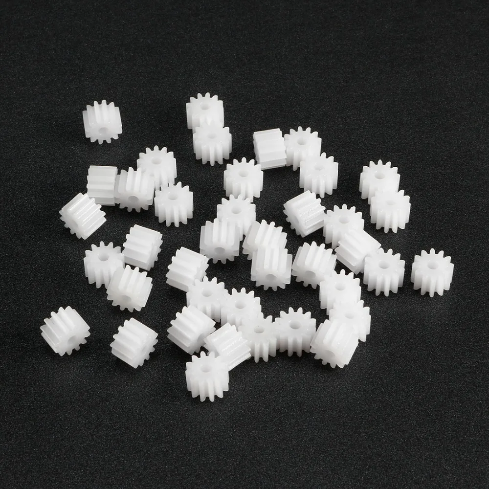 Uxcell 40Pcs 2mm Hole Diameter 5x7/5x9mm Plastic Shaft Gear 122/162A Toy Accessories with 12/16 Teeth for DIY Car Robot Motor
Uxcell 40Pcs 2mm Hole Diameter 5x7/5x9mm Plastic Shaft Gear 122/162A Toy Accessories with 12/16 Teeth for DIY Car Robot Motor