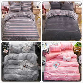 Grey Pink 3/4pcs Bedding Set Adult Kids Child Soft Cotton Bed Linens Single Twin Queen Full Double King Size Duvet Cover 180x220
Grey Pink 3/4pcs Bedding Set Adult Kids Child Soft Cotton Bed Linens Single Twin Queen Full Double King Size Duvet Cover 180x220