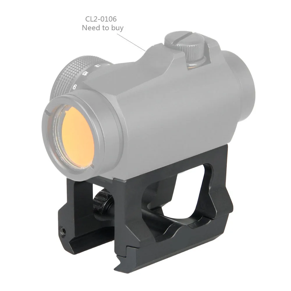 PPT Tactical Scope Mount Black Riser Mount for T2 Red Dot Sight with red dot gz240149
PPT Tactical Scope Mount Black Riser Mount for T2 Red Dot Sight with red dot gz240149